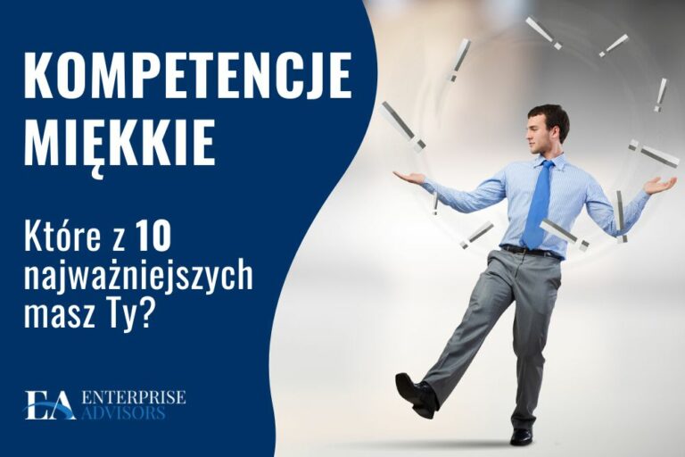 kompetencje miękkie – mężczyzna żąglujący wykrzyknikami